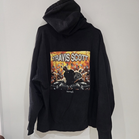 Travis Scott x Diamond Supply Co Rodeo Album Hoodie Black Mens Xl - Picture 1 of 11